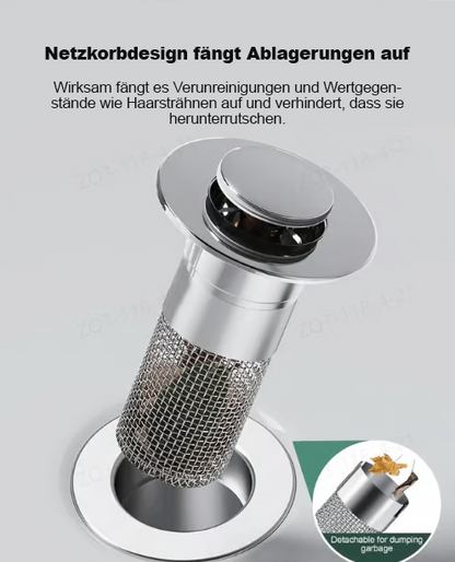 🔥Letzter Tag der Aktion 49 % Rabatt🔥Pop-up-Abflussfilter für Waschbecken----🛀Beseitigt Gerüche und verhindert Verstopfungen